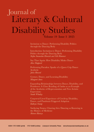 Journal of Literary & Cultural Disability Studies