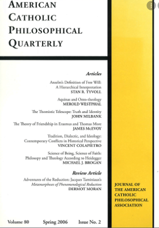 American Catholic Philosophical Quarterly